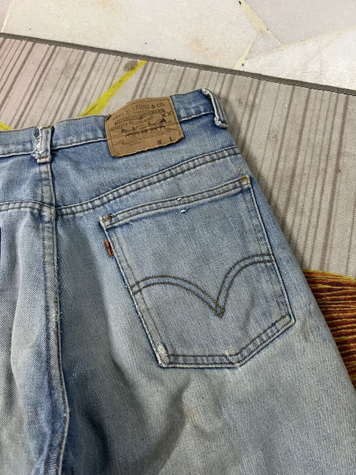 Levi's 💥Vintage Levis 515 orange Tab Mud Wash Jean Size US 28 / EU 44 - 18 Thumbnail