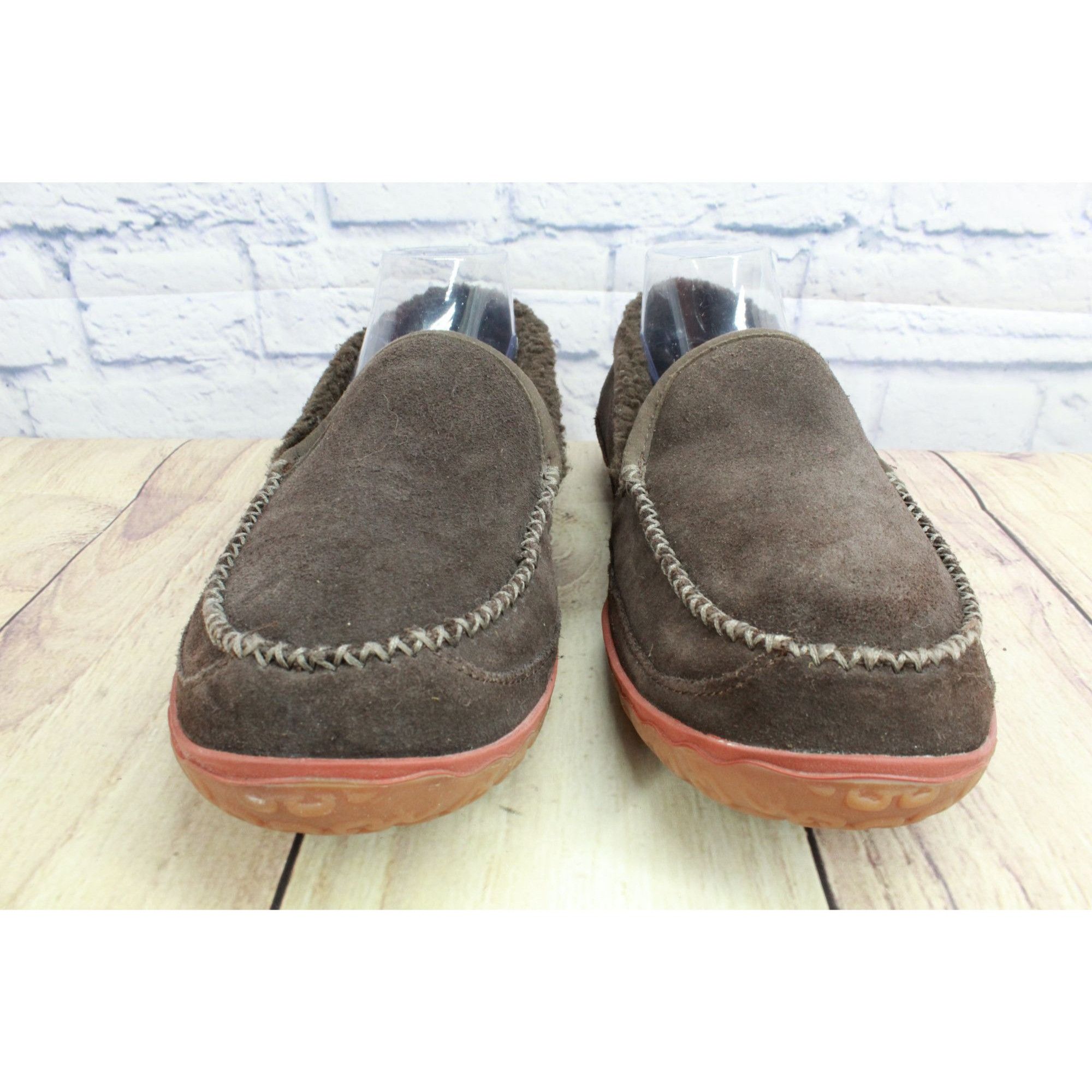 L.L. Bean LL Bean Brown Suede Water Resistant Slippers Men's 10 M Size US 10 / EU 43 - 4 Thumbnail