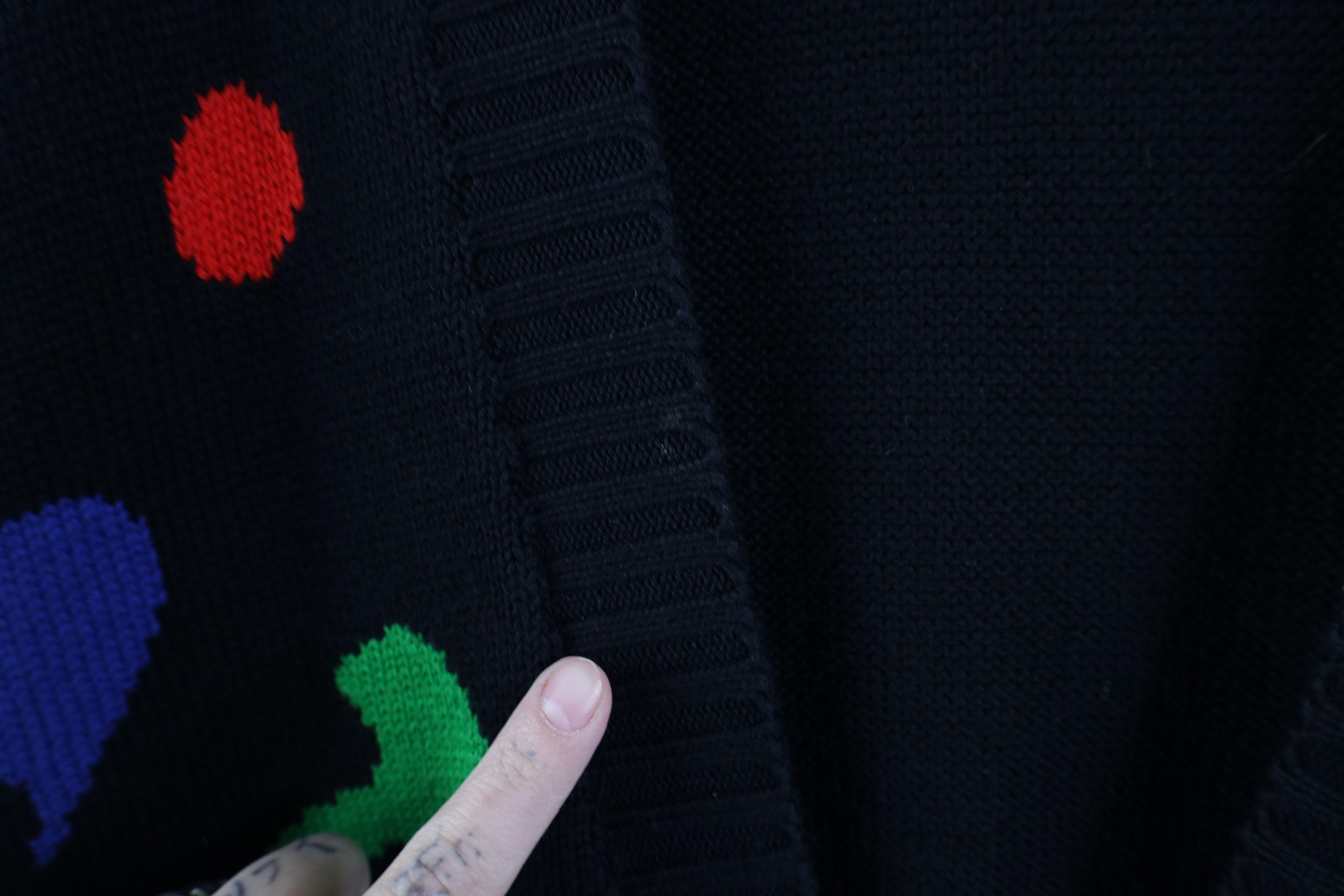 Vintage Vintage 90s Streetwear Geometric Knit Cardigan Sweater Size 3XL / US 20-22 - 5 Thumbnail