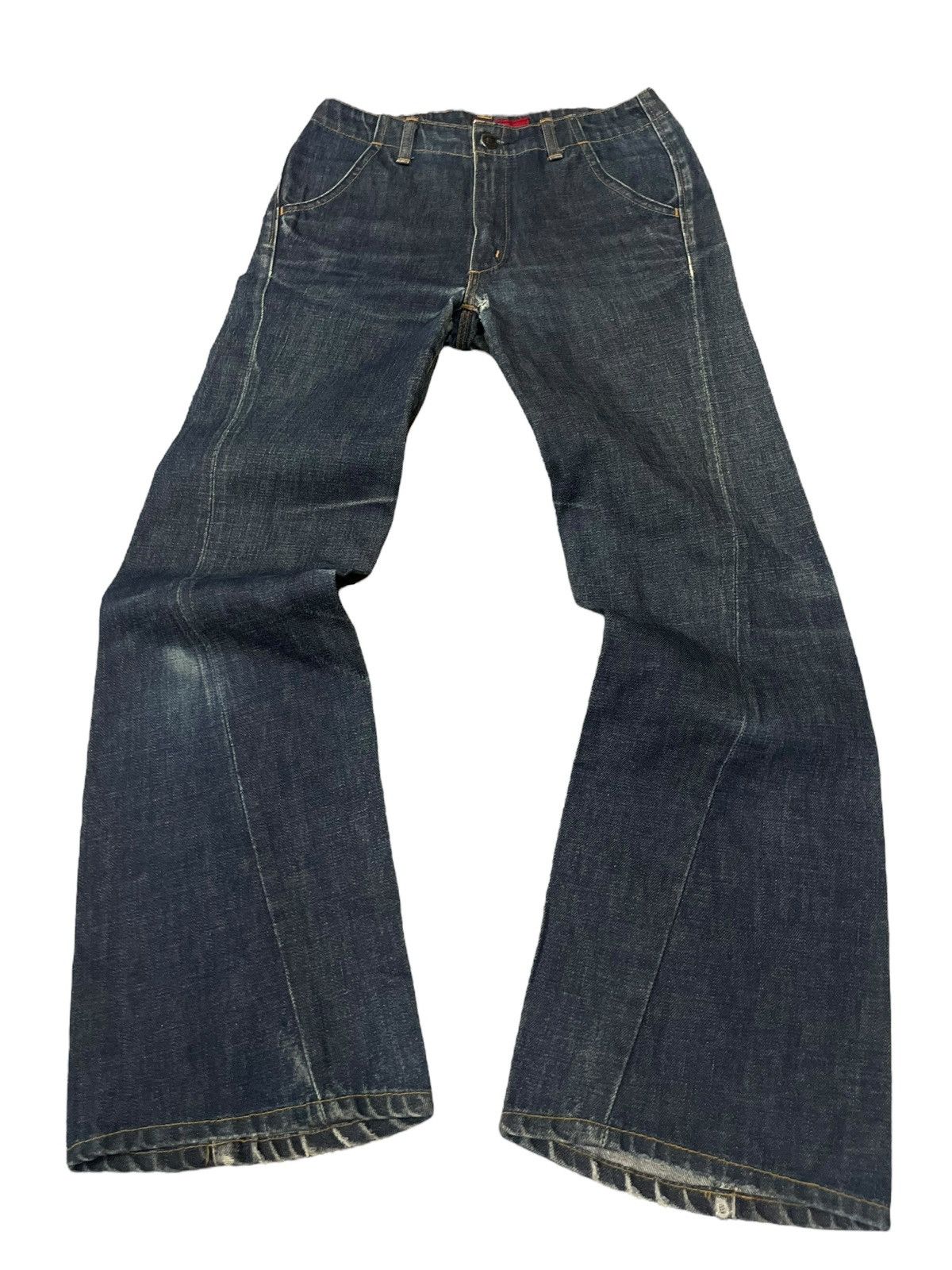 Edwin Vintage Edwin E Function Fade Wash Twisted Style Flare Jeans Size US 29 - 3 Thumbnail