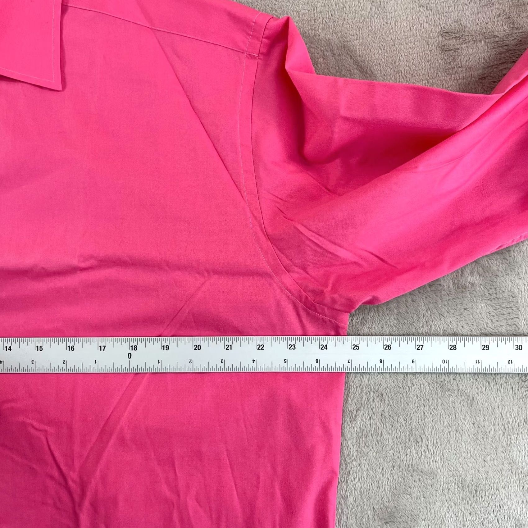 Eton VINTAGE ETON Dress Shirt Men 42 16.5 Pink French Cuff Designer Long Sleeve NWOT Size 46R - 5 Thumbnail
