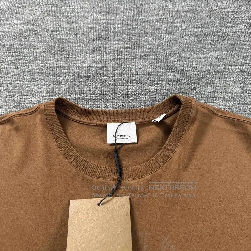 Burberry Brown Cotton Men's T.