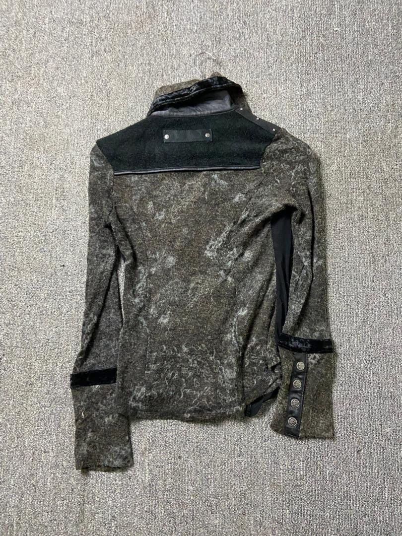 Japanese Brand Ozz On HIKOZOH Brand Gothic Punk Mesh Layered Top (191) Size XXS / US 00 / IT 34 - 3 Thumbnail