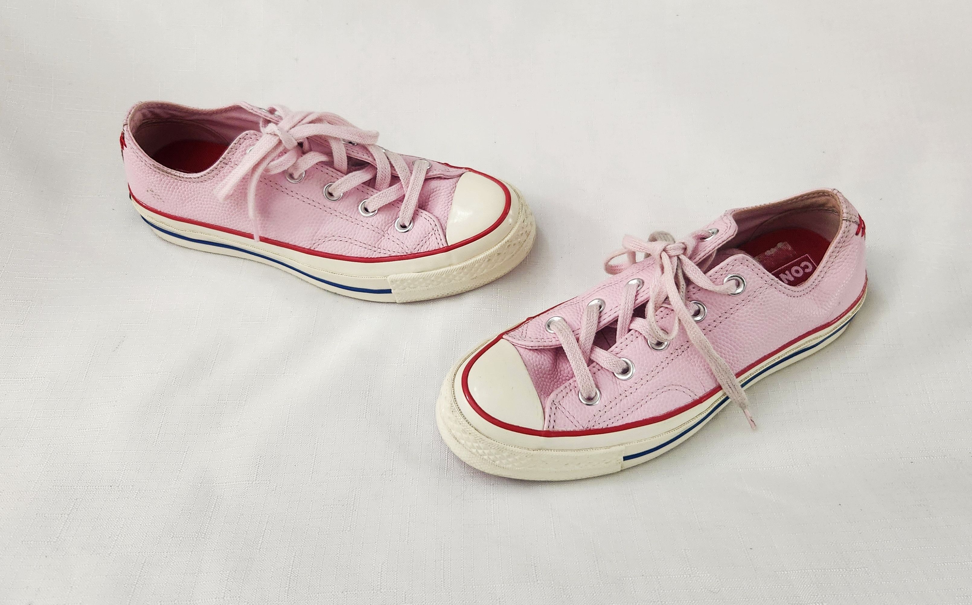 Converse pastel leather best sale