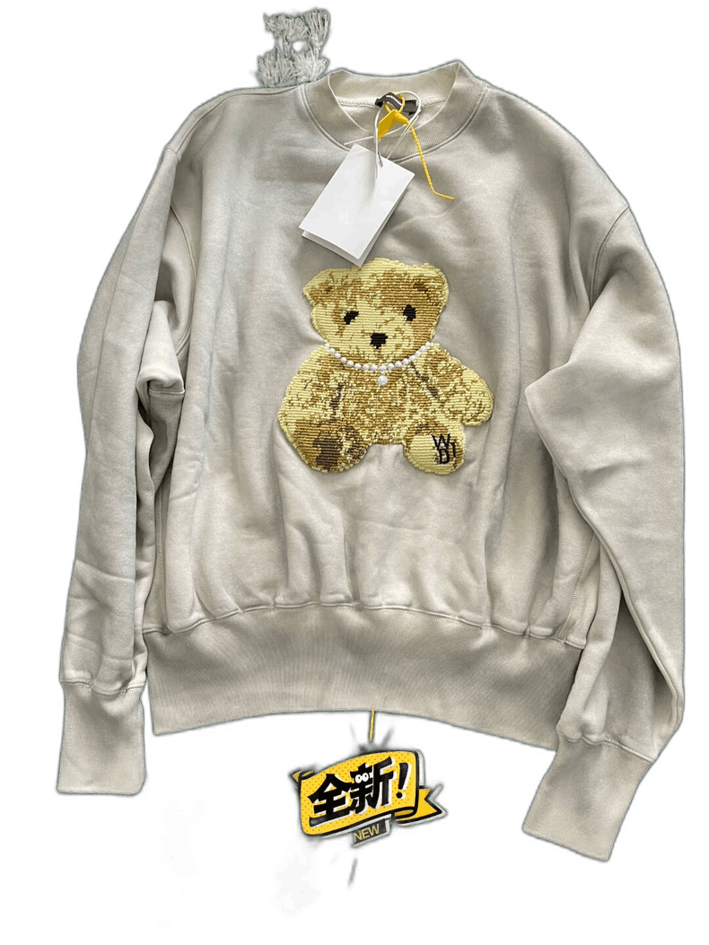 WE11DONE We11Done Teddy Bear Embroidered Sweatshirt Size US S / EU 44-46 / 1 - 1 Thumbnail