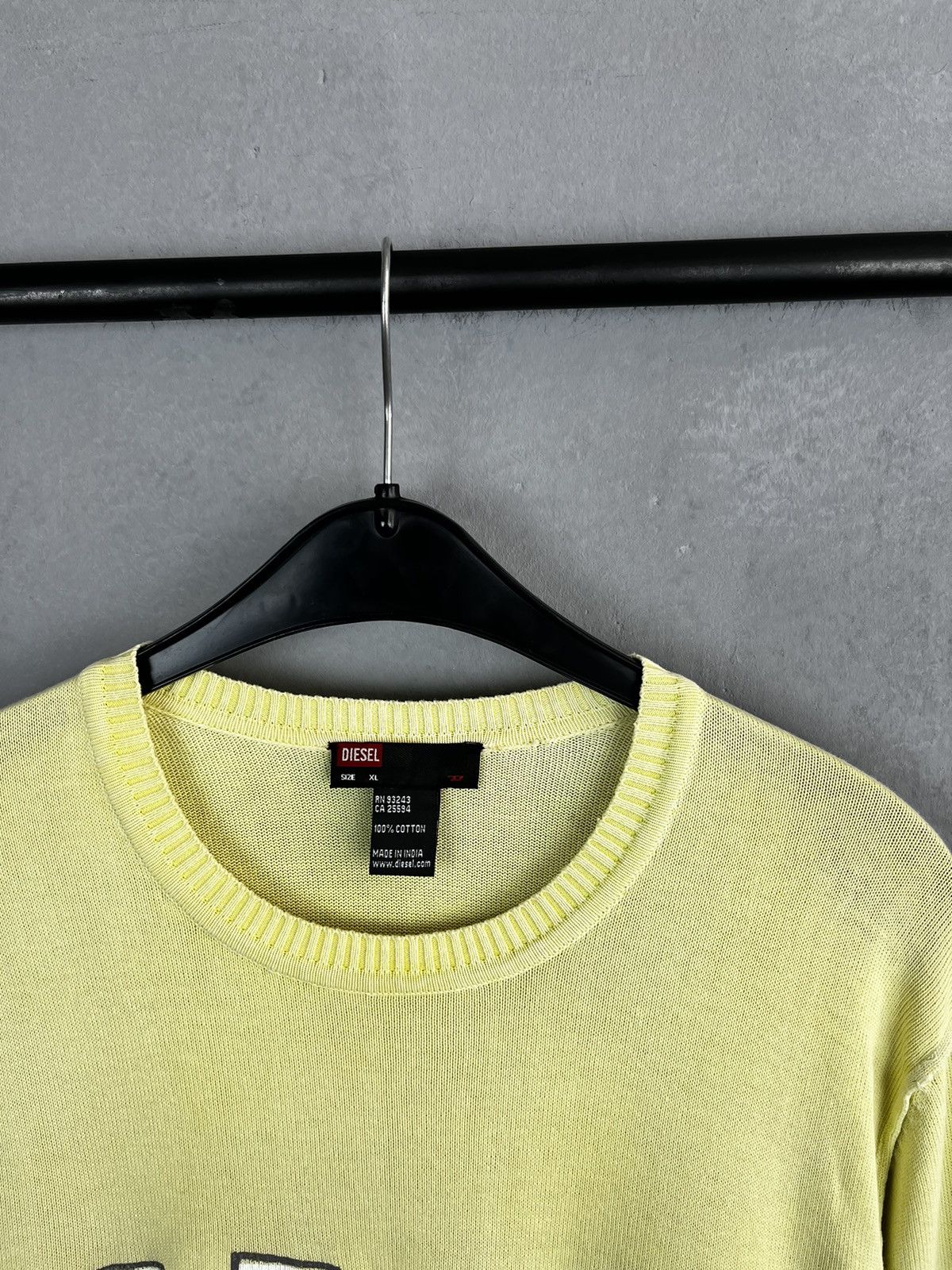 Diesel × Vintage Diesel lemon sweatshirt big logo vintage Size US XL / EU 56 / 4 - 2 Thumbnail