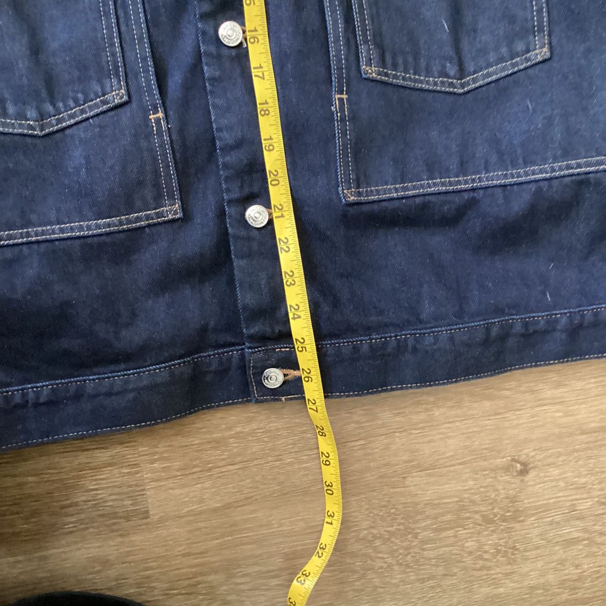 Calvin Klein Calvin Klein Selvedge Denim Utility Trucker Jacket Size US XXL / EU 58 / 5 - 3 Thumbnail
