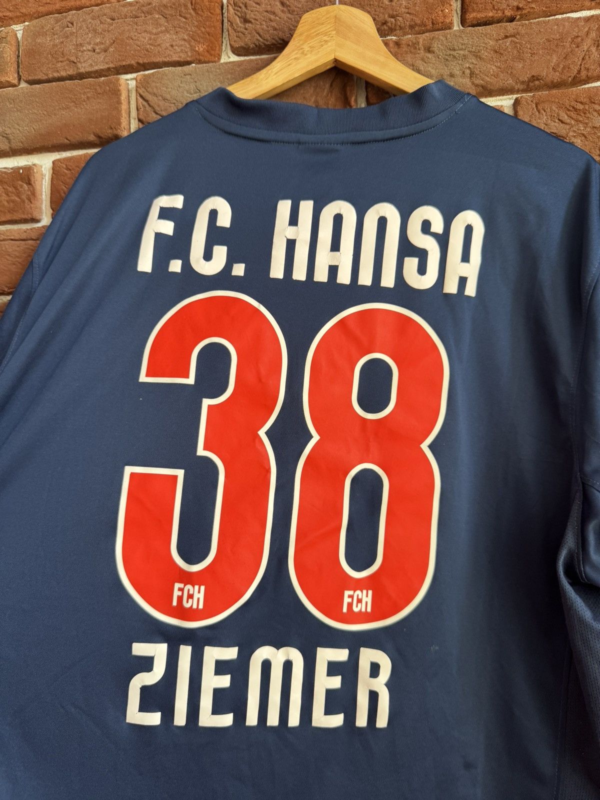 Nike Rare Y2K Nike F.C. Hansa #38 ZIEMER Football Jersey XXL Blu Size US XXL / EU 58 / 5 - 10 Thumbnail