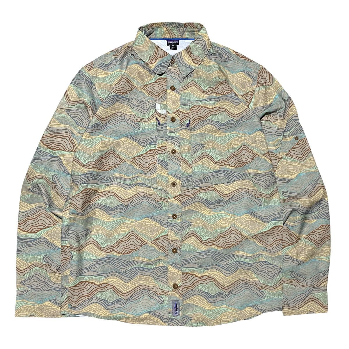 Goretex × Patagonia 🔥RARE🔥 Patagonia camisa sol patrol camo shirt Size US S / EU 44-46 / 1 - 1 Thumbnail