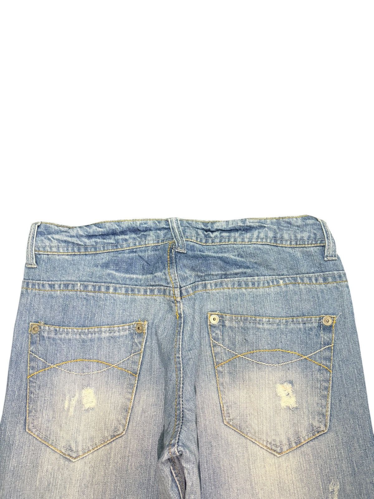Diesel Vintage Japanese Brand Faded Wash Distress Loose Jeans Size 31" - 4 Thumbnail