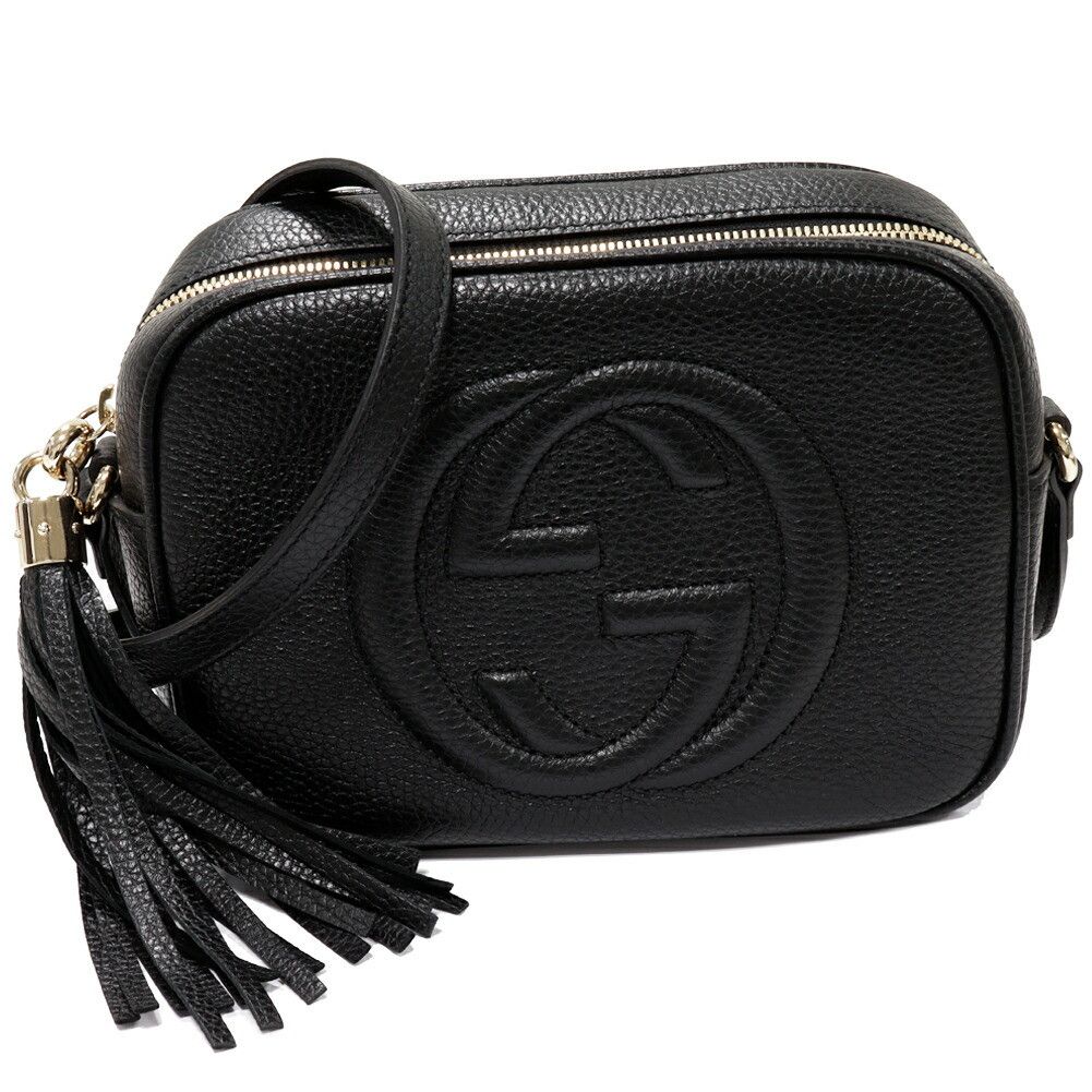 Gucci Gucci Gucci Soho Disco Camera Bag Black Leather Crossbody Bag 308364 in Pristine Condition Size ONE SIZE - 1 Thumbnail
