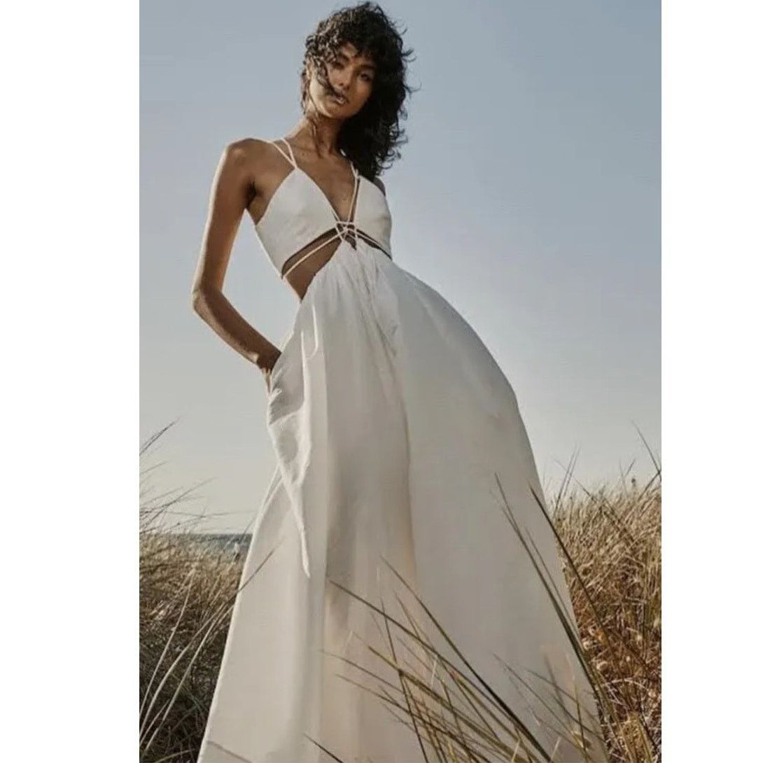 Anthropologie New Helen O'Connor Super Nova Dress $899 US SIZE 6 WHITE Size M / US 6-8 / IT 42-44 - 1 Thumbnail