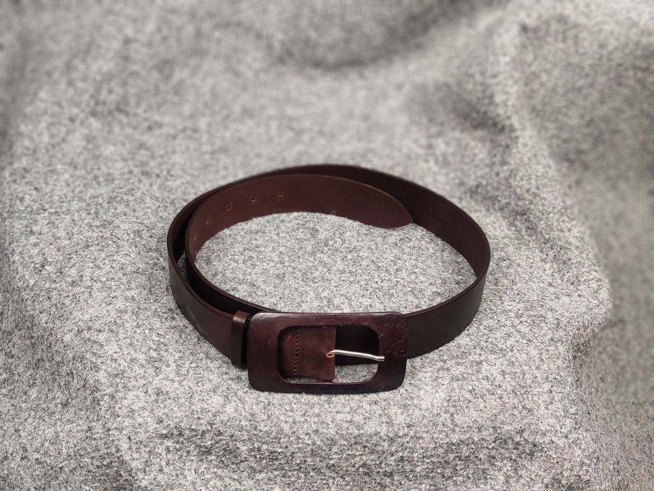 Other Fabrizio Mancini leather Itali Classic Brown Vintage Belt Size ONE SIZE - 2 Thumbnail