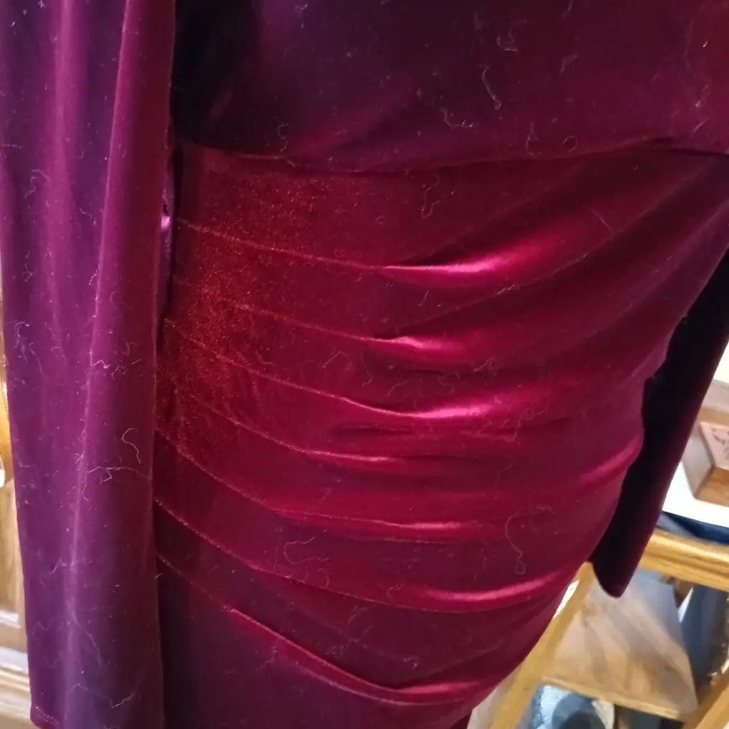 Other Velvet Time-Slip Dress Red Size XXL / US 16-18 / IT 52-54 - 8 Thumbnail