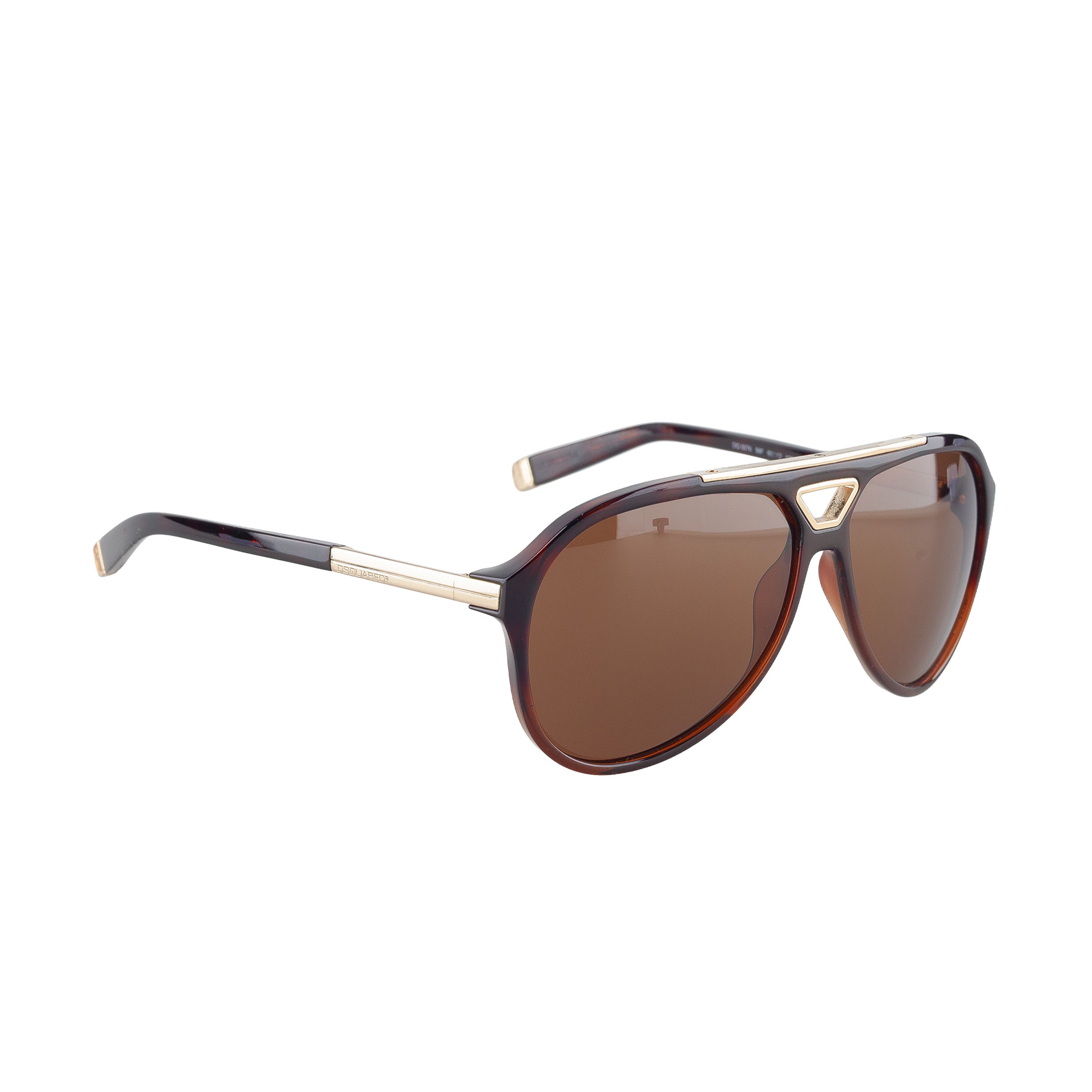 Dsquared2 DSQUARED2 DQ0076 56F Aviator Brown Sunglasses Size ONE SIZE - 1 Thumbnail