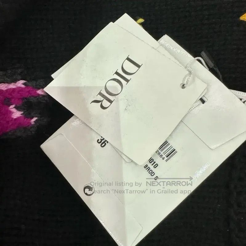 Dior Dior Black Wool Logo Short Sleeve T. Size S / US 4 / IT 40 - 5 Thumbnail