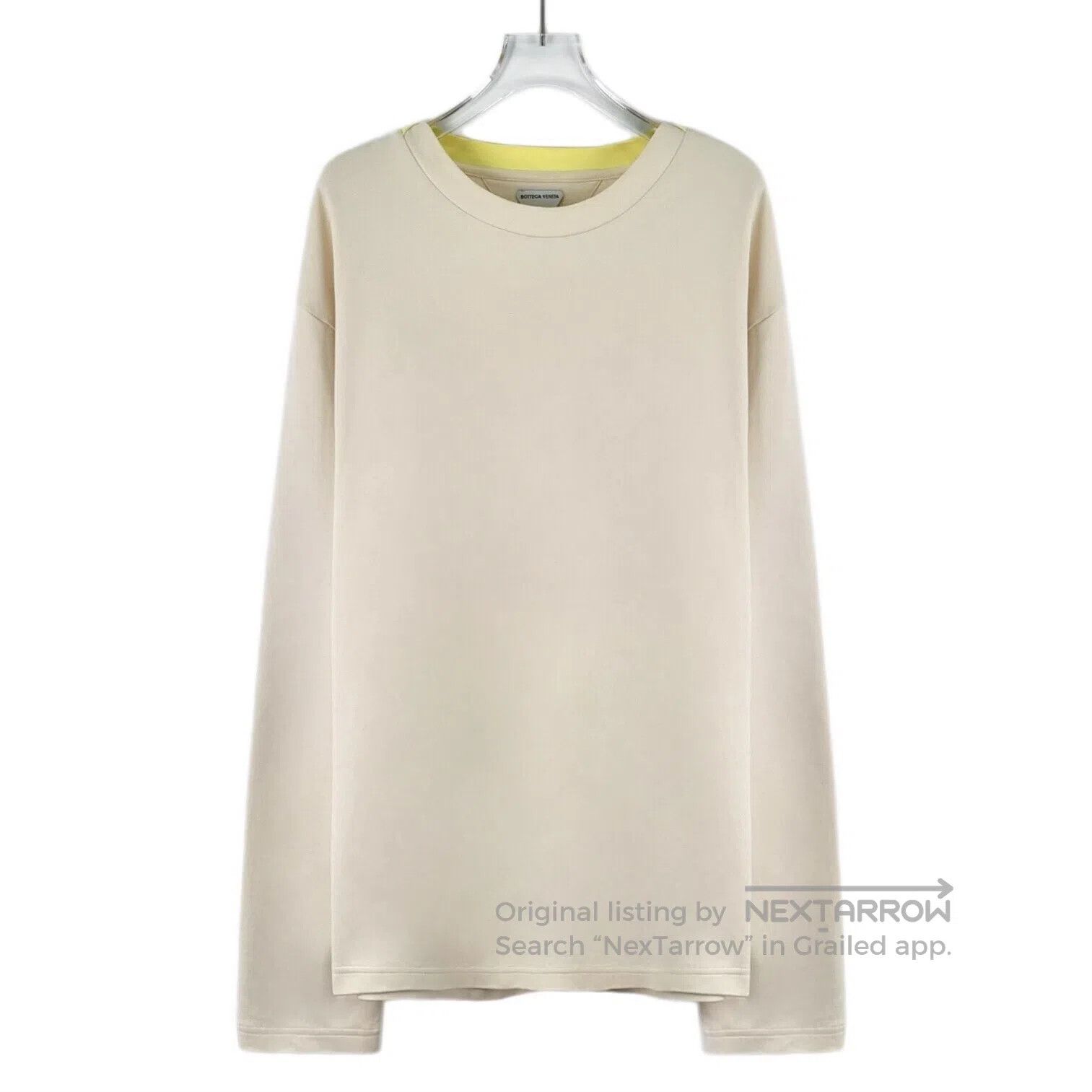 Bottega Veneta Bottega Veneta Beige letter embroidery cotton crew neck lo Size US L / EU 52-54 / 3 - 1 Thumbnail