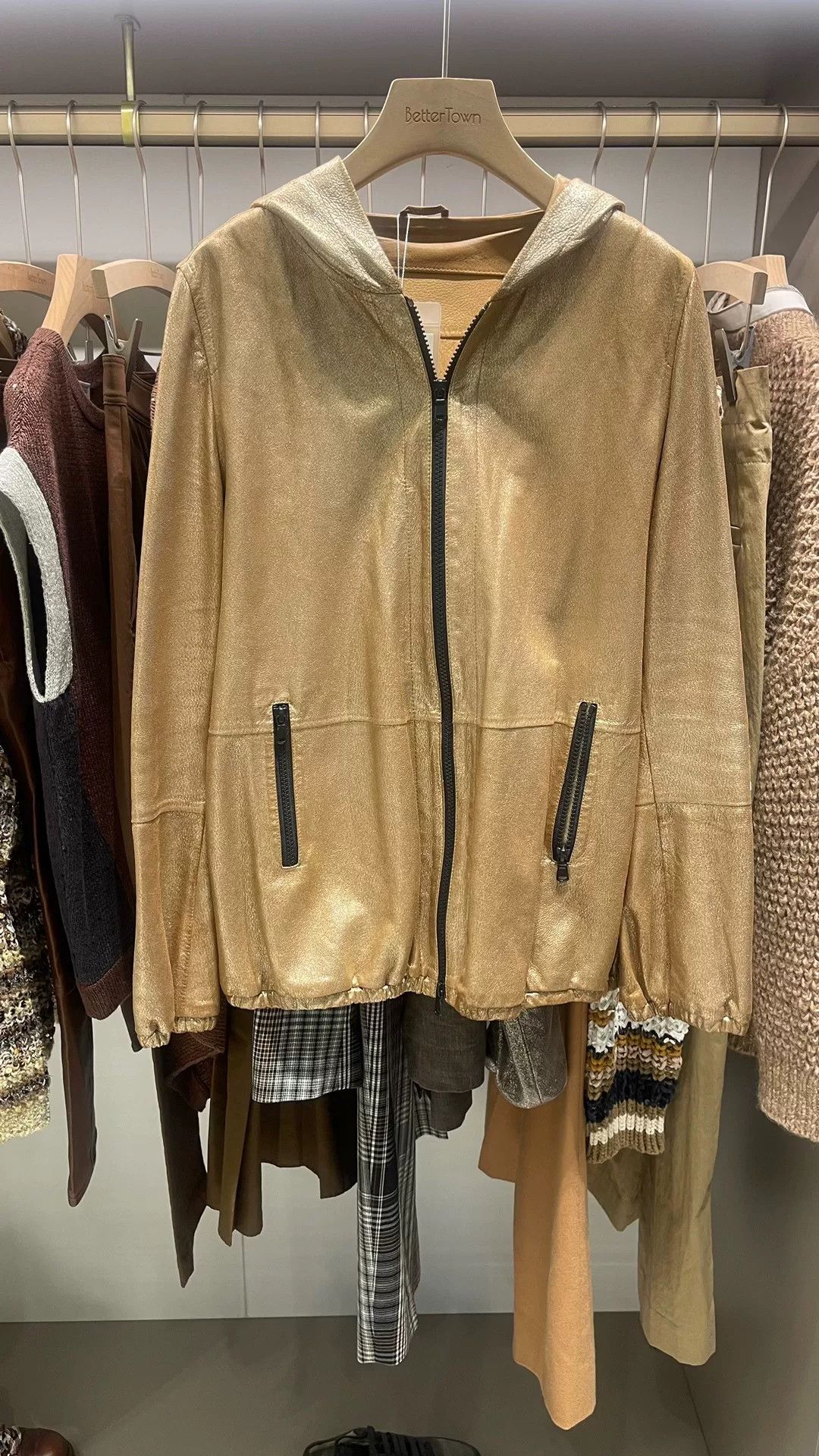 Brunello Cucinelli Brunello Cucinelli Leather Hooded Jacket Size US M / EU 48-50 / 2 - 1 Thumbnail