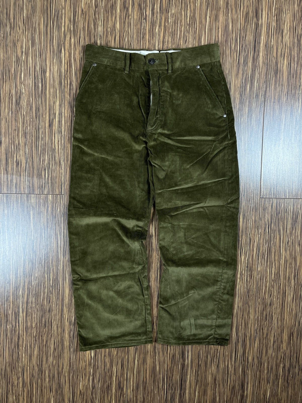 Fortela ➕ fortela khaki green cropped corduroy pants Italian Size US 30 / EU 46 - 1 Thumbnail