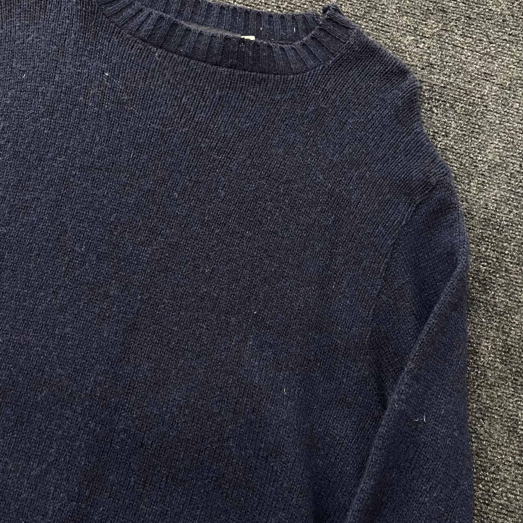 Vintage VINTAGE Horne's Sweater Mens Large Navy Wool Blend Crewneck Made USA 80s Size US L / EU 52-54 / 3 - 2 Thumbnail