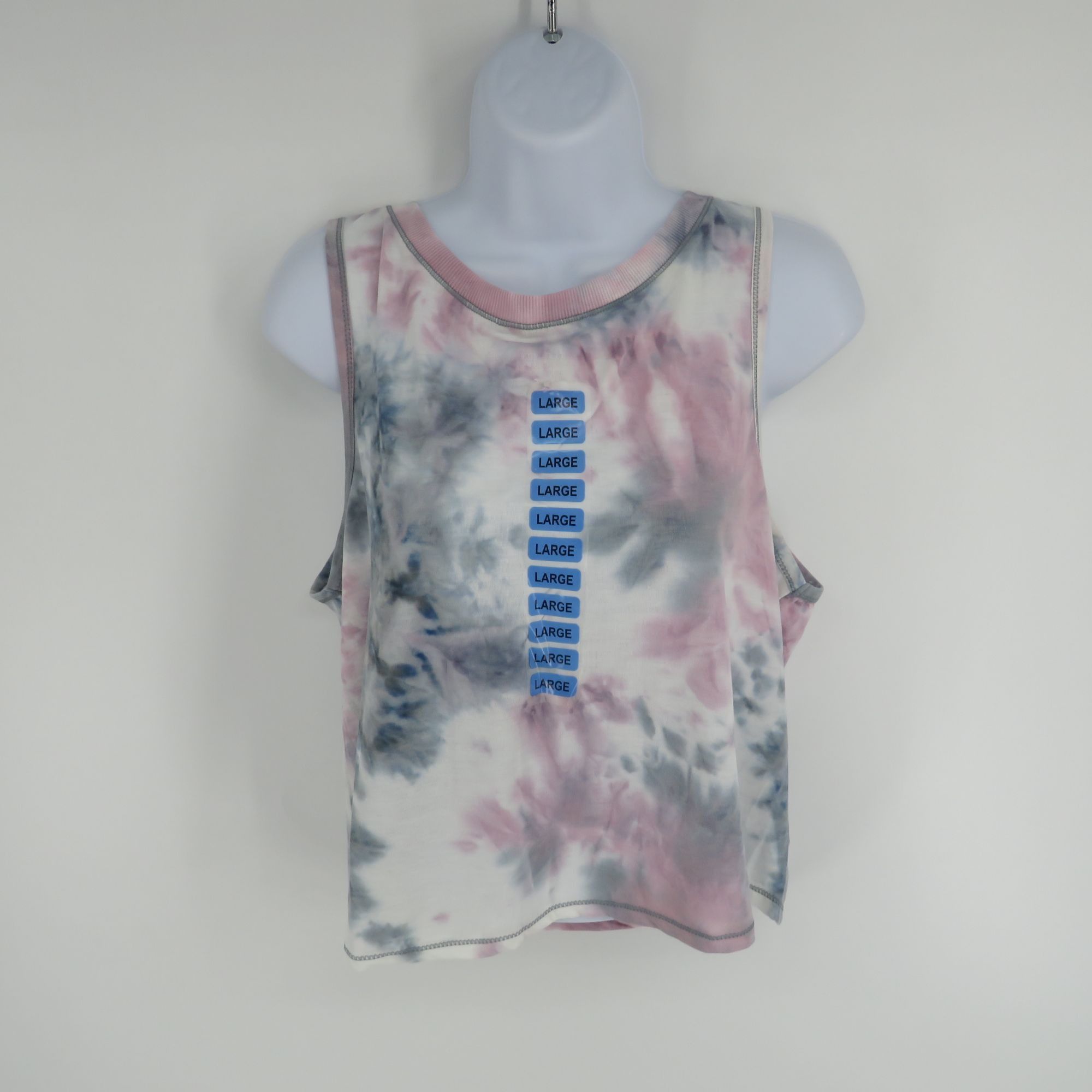 Other 90 Degree By Reflex Womens Large Tie-Dye Tank Top Grey/Purpl Size L / US 10 / IT 46 - 1 Thumbnail