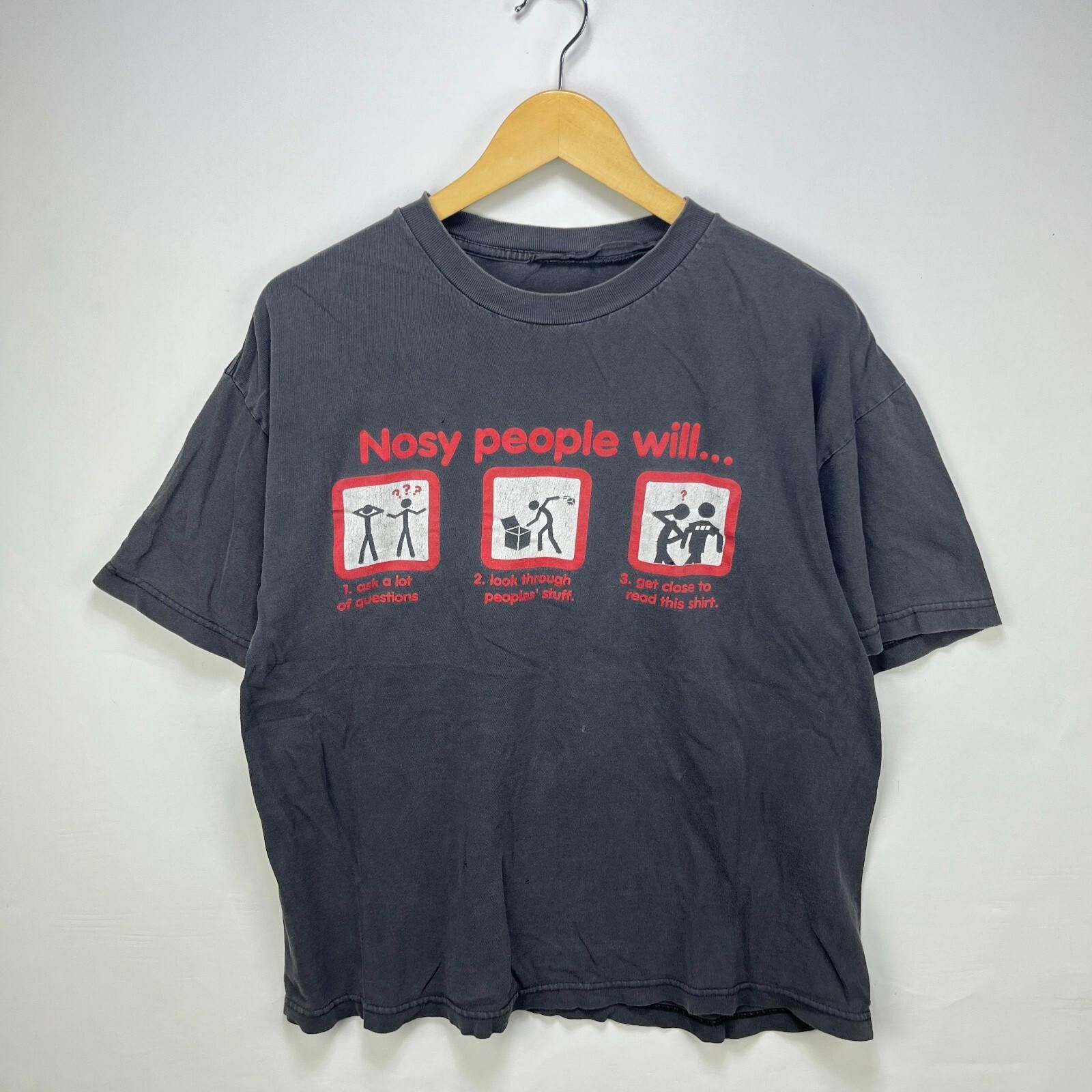 Vintage Vintage 90s Sun Faded Statement Comedy T-Shirt Large XL Size US L / EU 52-54 / 3 - 2 Thumbnail