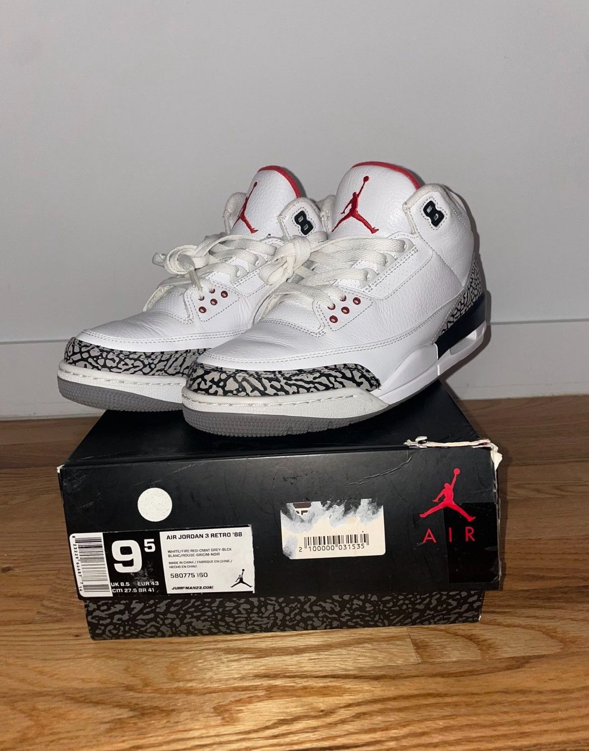 Jordan 3 Retro White Cement '88 Dunk Contest