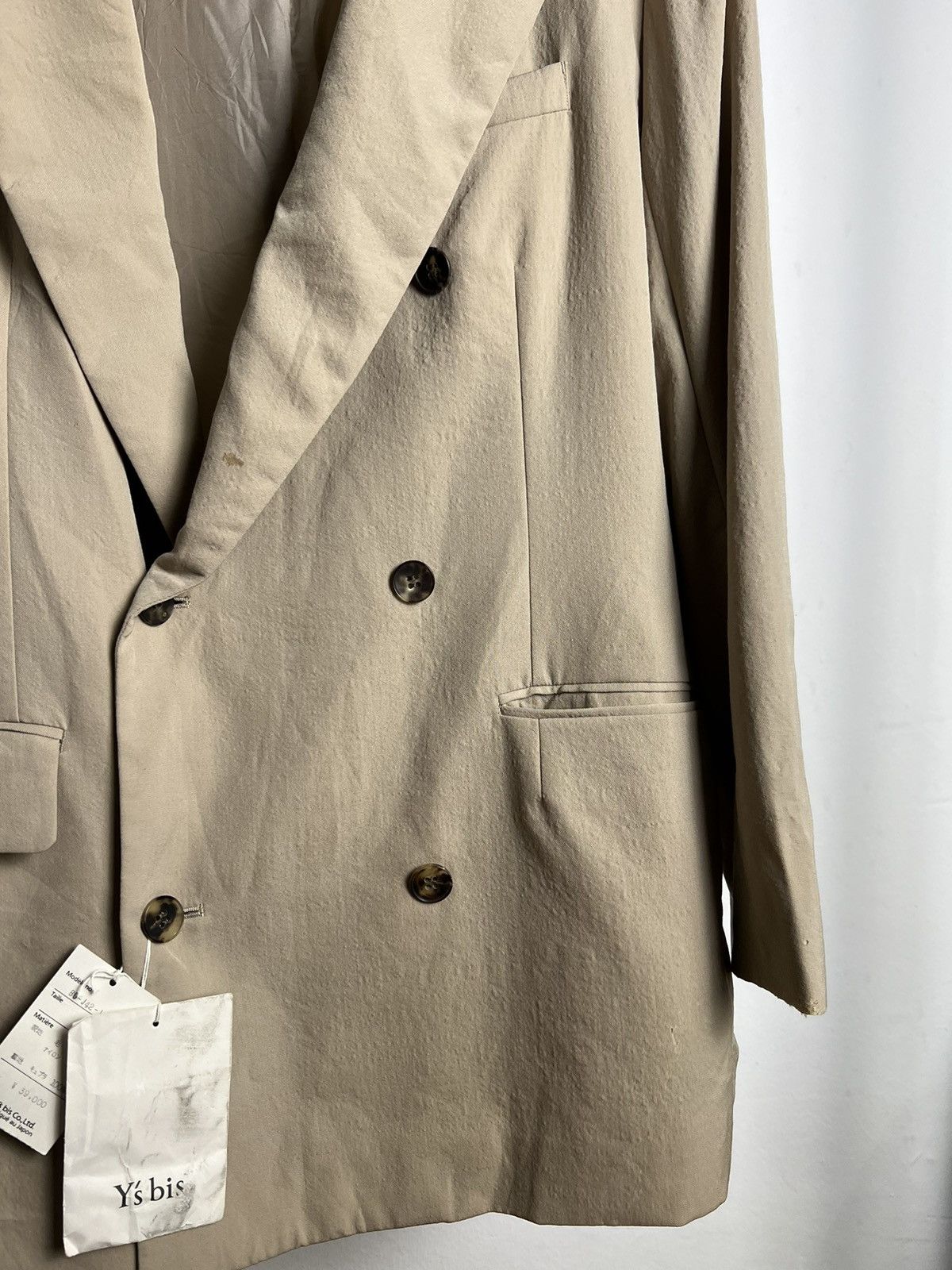 Vintage × Y's × Yohji Yamamoto 1990's Old Stock With Tag Yohji Yamamoto Y's Bis Rayon Coat Size 38R - 4 Thumbnail