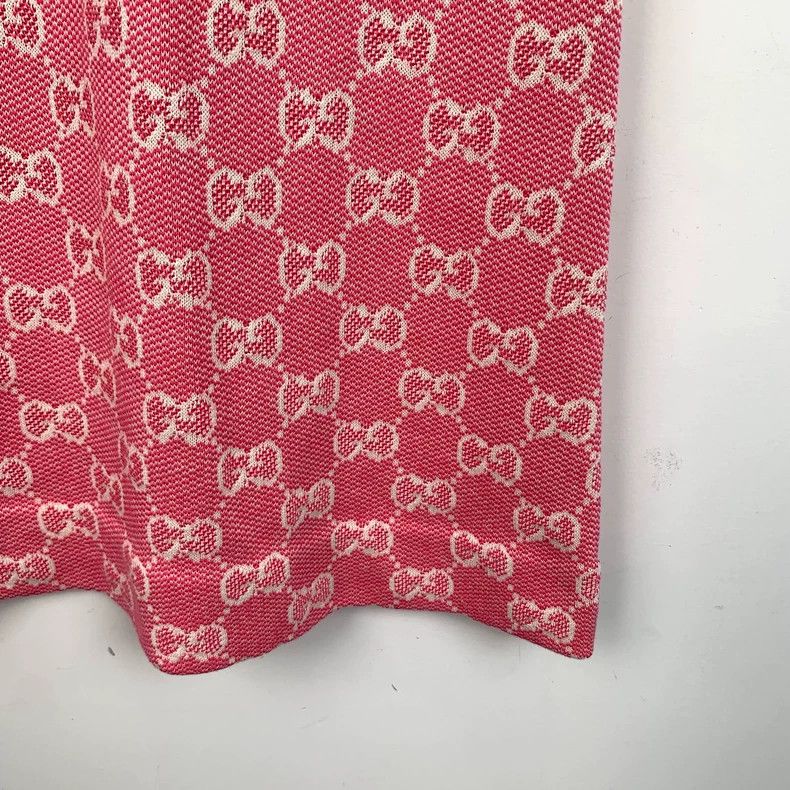 Gucci GucciPink logo jacquart full-print wool round-neck short-sl Size XS / US 0-2 / IT 36-38 - 5 Thumbnail