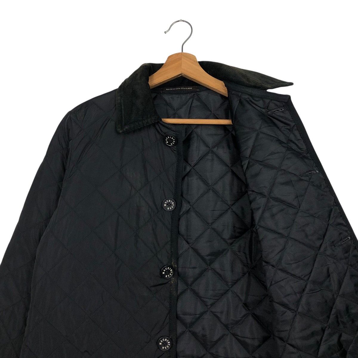 Mackintosh 📌Vintage Button Jacket Quilted Mackintosh Rich Black Size US M / EU 48-50 / 2 - 14 Thumbnail