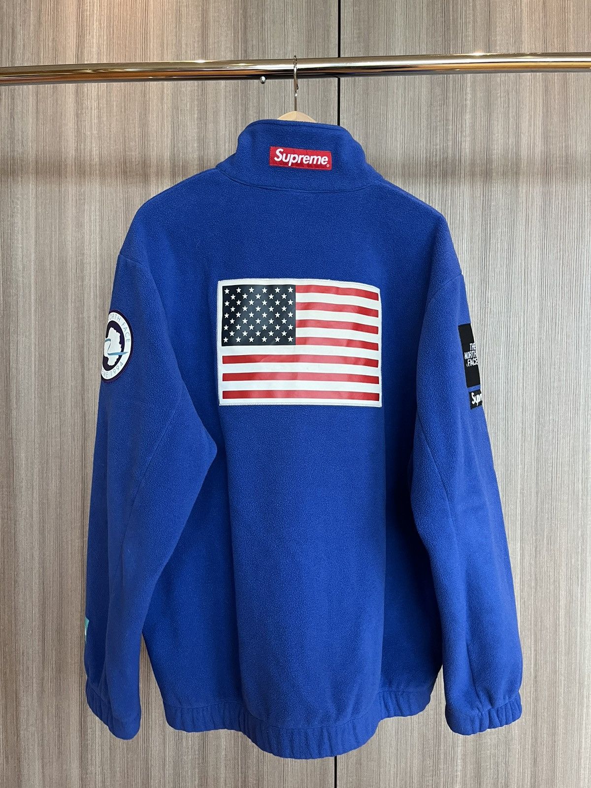 Supreme × The North Face Supreme x TNF Trans Antartica Blue Expedition Fleece Size US XL / EU 56 / 4 - 3 Thumbnail
