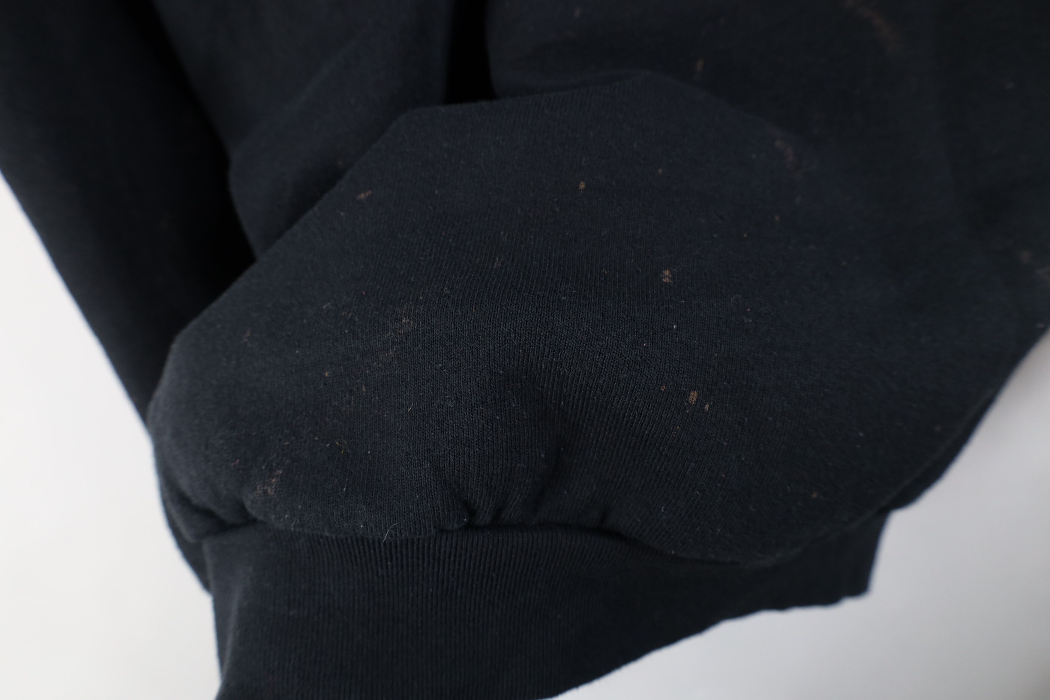 Vintage Vintage 90s Streetwear Blank Crewneck Sweatshirt Black Size US XL / EU 56 / 4 - 9 Thumbnail