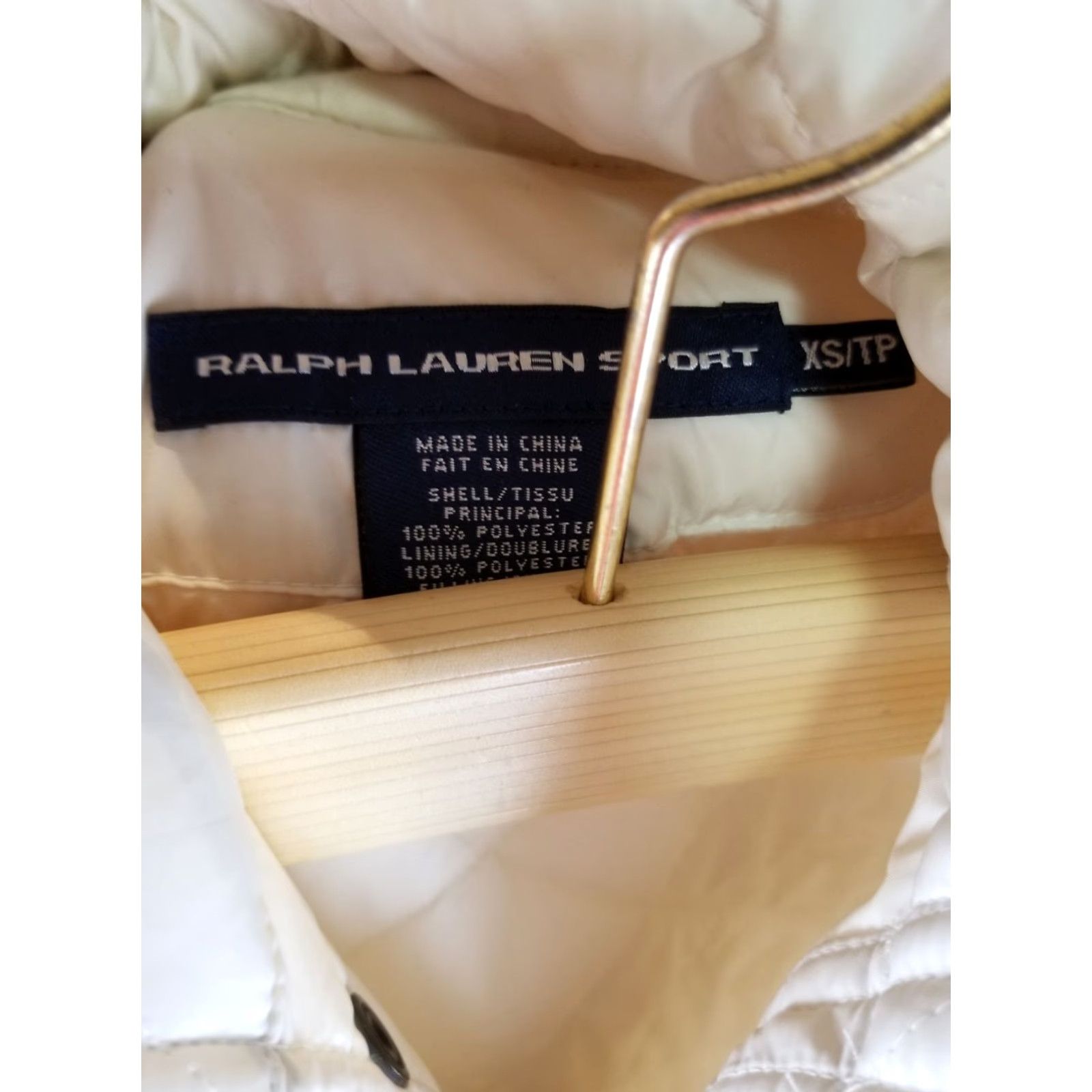 Polo Ralph Lauren VINTAGE Y2K RALPH LAUREN POLO SPORT WHITE QUILTED JACKET SZ WOMEN'S XS Size XS / US 0-2 / IT 36-38 - 7 Thumbnail
