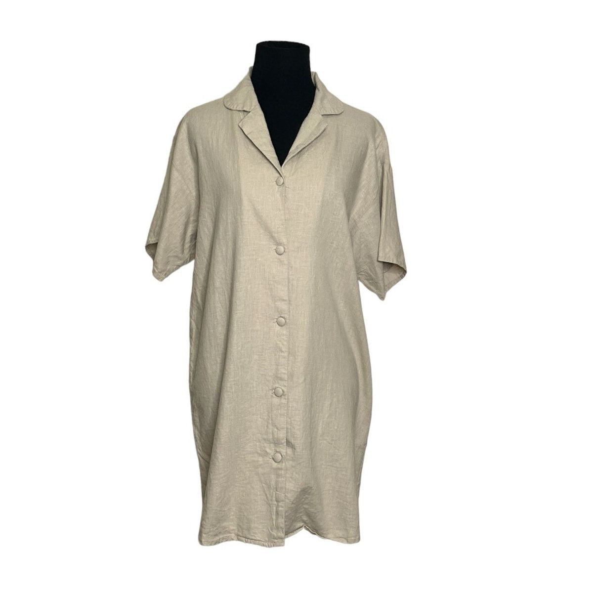 Cotton On Cotton:On beige short sleeves button shirt dress size XS Size XS / US 0-2 / IT 36-38 - 1 Thumbnail