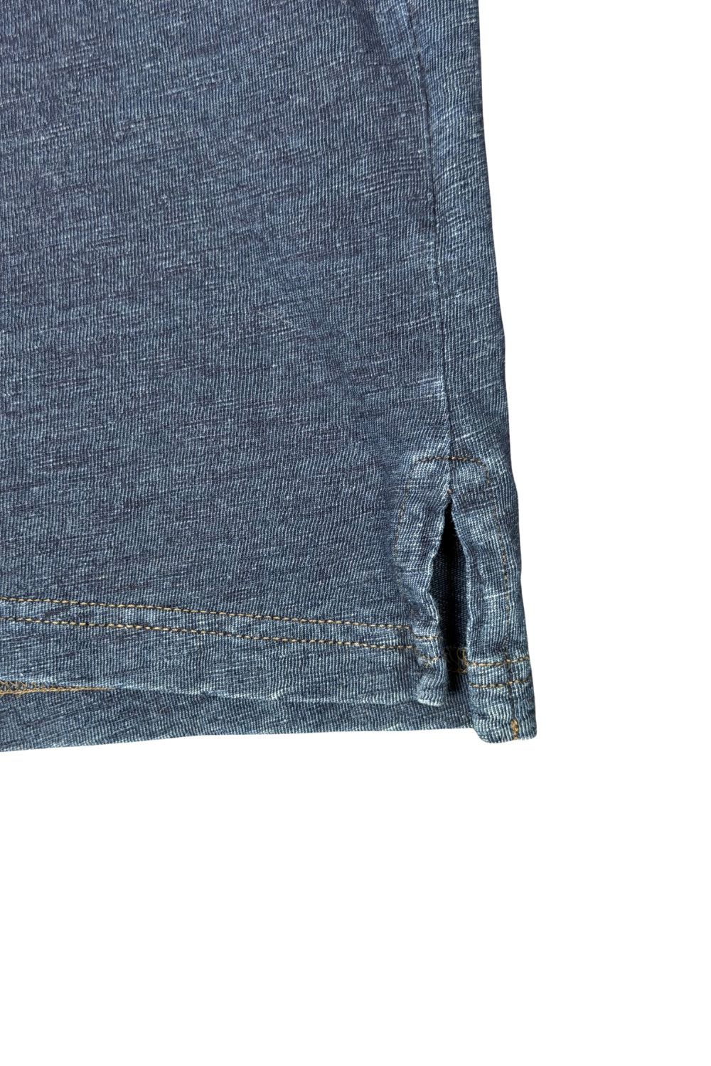 RRL Ralph Lauren RRL Double RL Indigo Dyed Slub Jersey Polo Shirt Size US M / EU 48-50 / 2 - 12 Thumbnail