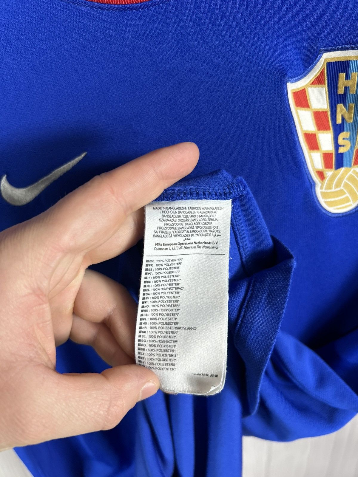 Croatia 2014-16 Nike away football jersey shirt size L