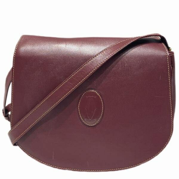 Cartier Cartier Must Line Shoulder Bag Leather Shoulder Bag in Brown, Women's