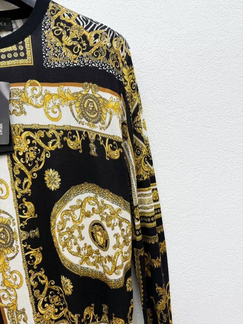 Versace Versace Mulberry silk knitted sweater Size US M / EU 48-50 / 2 - 4 Thumbnail