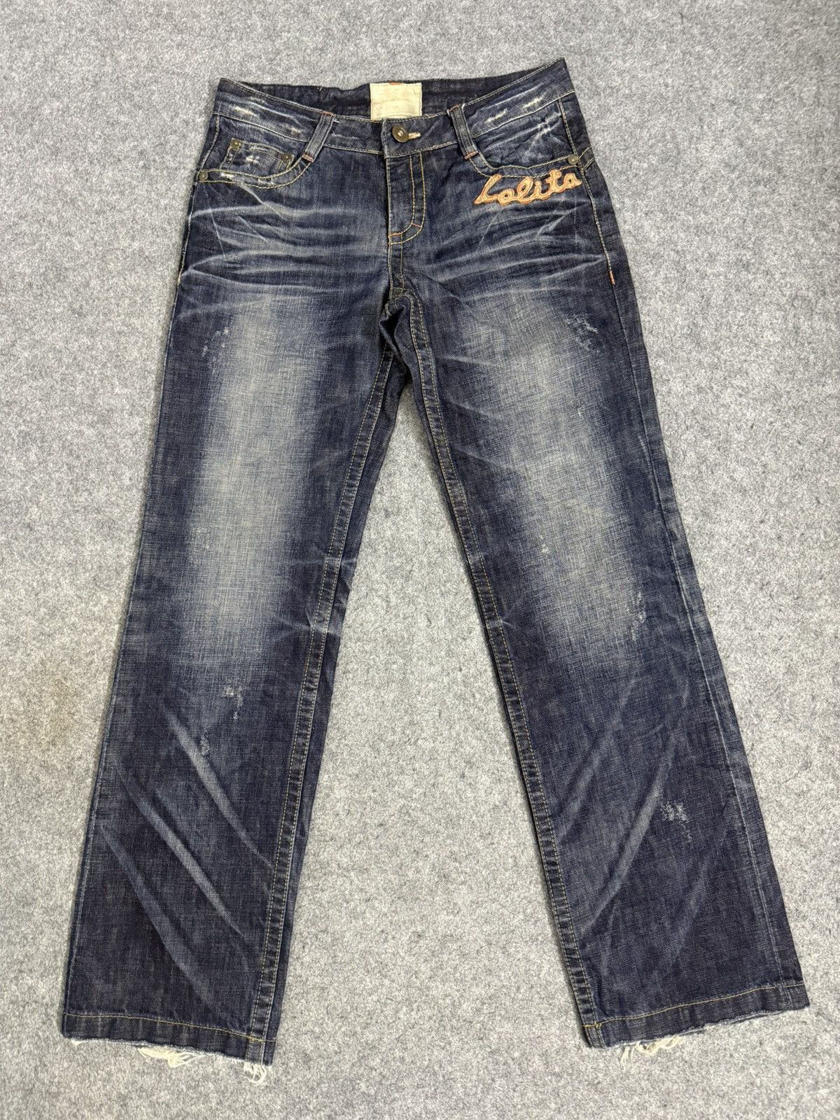 Hysteric Glamour A16 VINTAGE LOLITA DISTRESS CLAWMARK MUDWASH Size US 33 - 1 Thumbnail