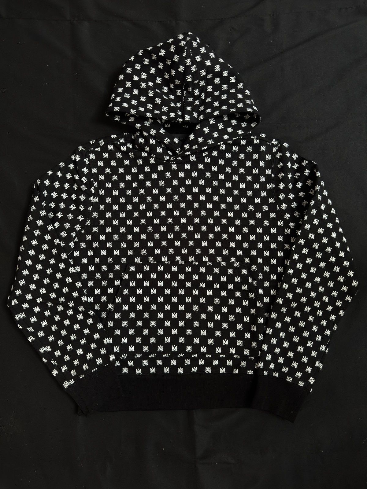 Amiri AMIRI ALL OVER MA BLACK HOODIE Size US S / EU 44-46 / 1 - 1 Thumbnail