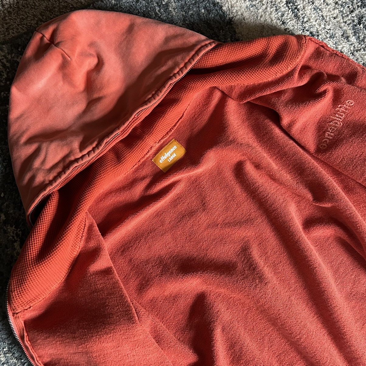 Effulgence PEACH SPLOOSH SUN FADED RiRi FULL ZiP WAFFLE LiNED HOODiE Size US L / EU 52-54 / 3 - 4 Thumbnail