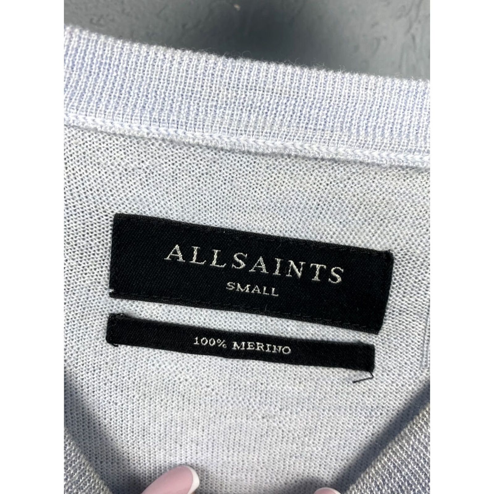 Allsaints AllSaints Mens Mode Merino Crew Neck Wool Knit Sweater Size S Blue Sweater Mens S Wool Crew Neck Knit 90s? Size US S / EU 44-46 / 1 - 4 Thumbnail