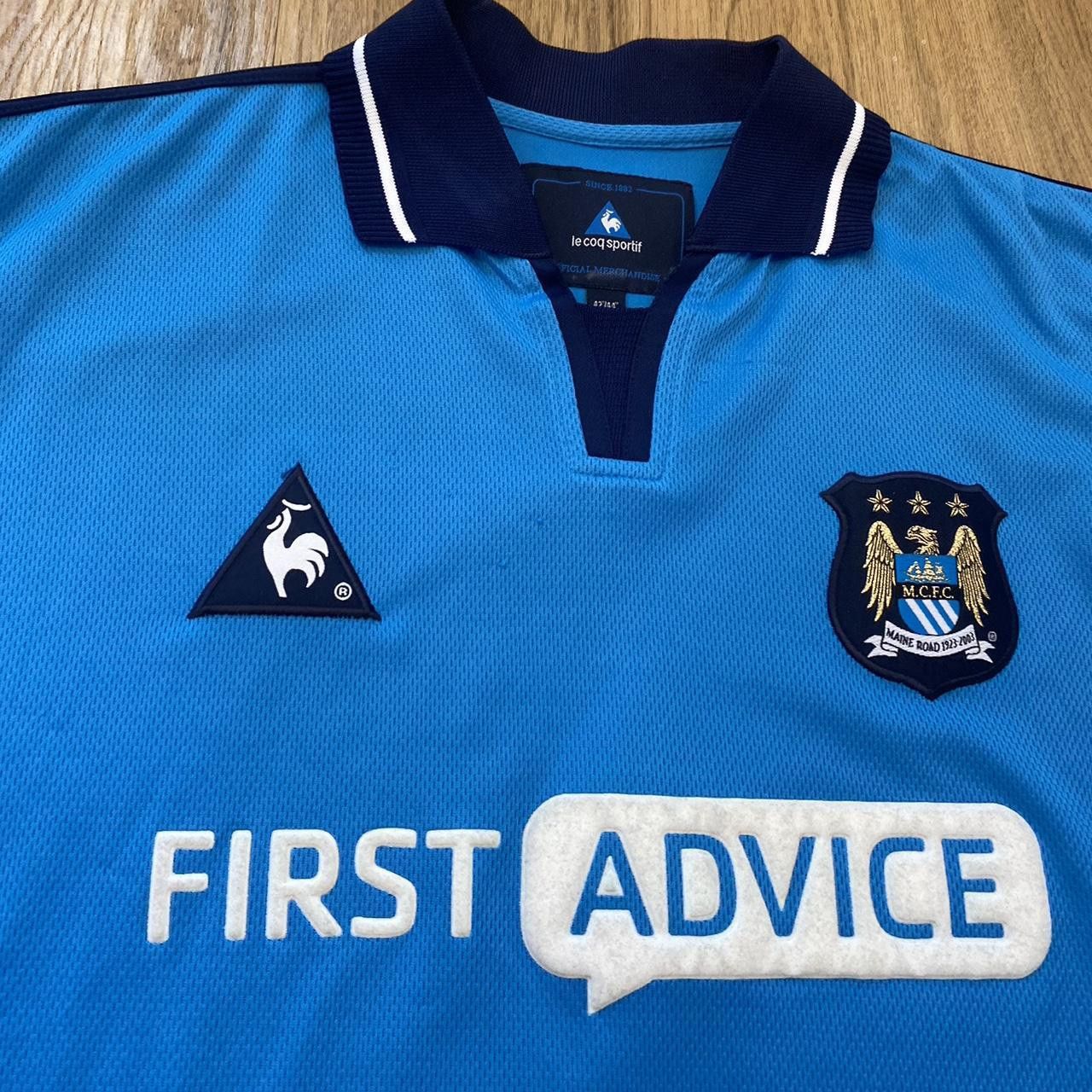 Le Coq Sportif 2000-01 Manchester City LE Coq Sportif Home Football Size US L / EU 52-54 / 3 - 3 Thumbnail