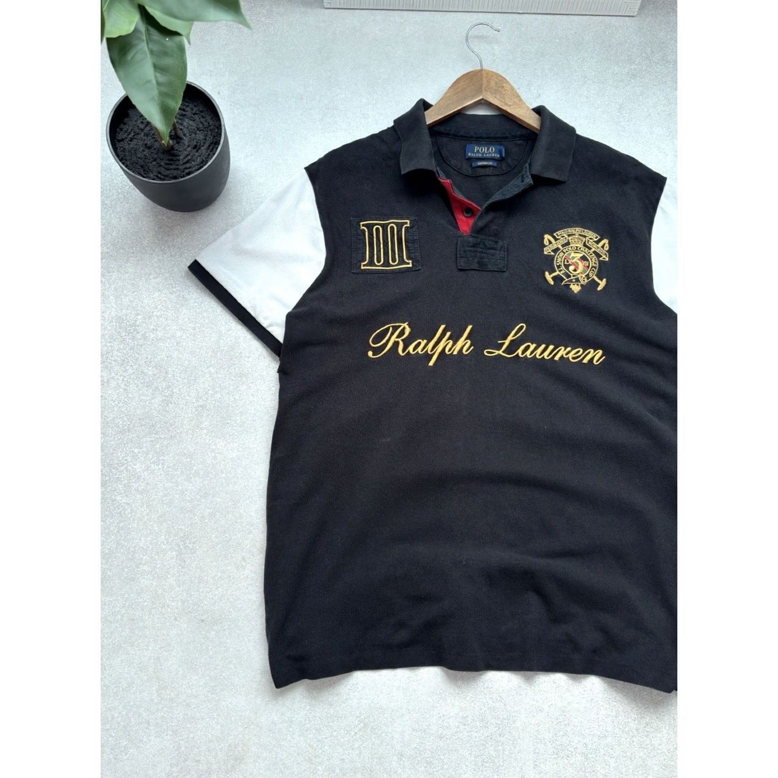Polo Ralph Lauren VINTAGE Polo Ralph Lauren Big Logo Y2K Challenge Club Polo Black T Shirt XL Men Polo Shirt Black Polo Ralph Lauren 90s Logo Streetwear Mens Size US XL / EU 56 / 4 - 4 Thumbnail