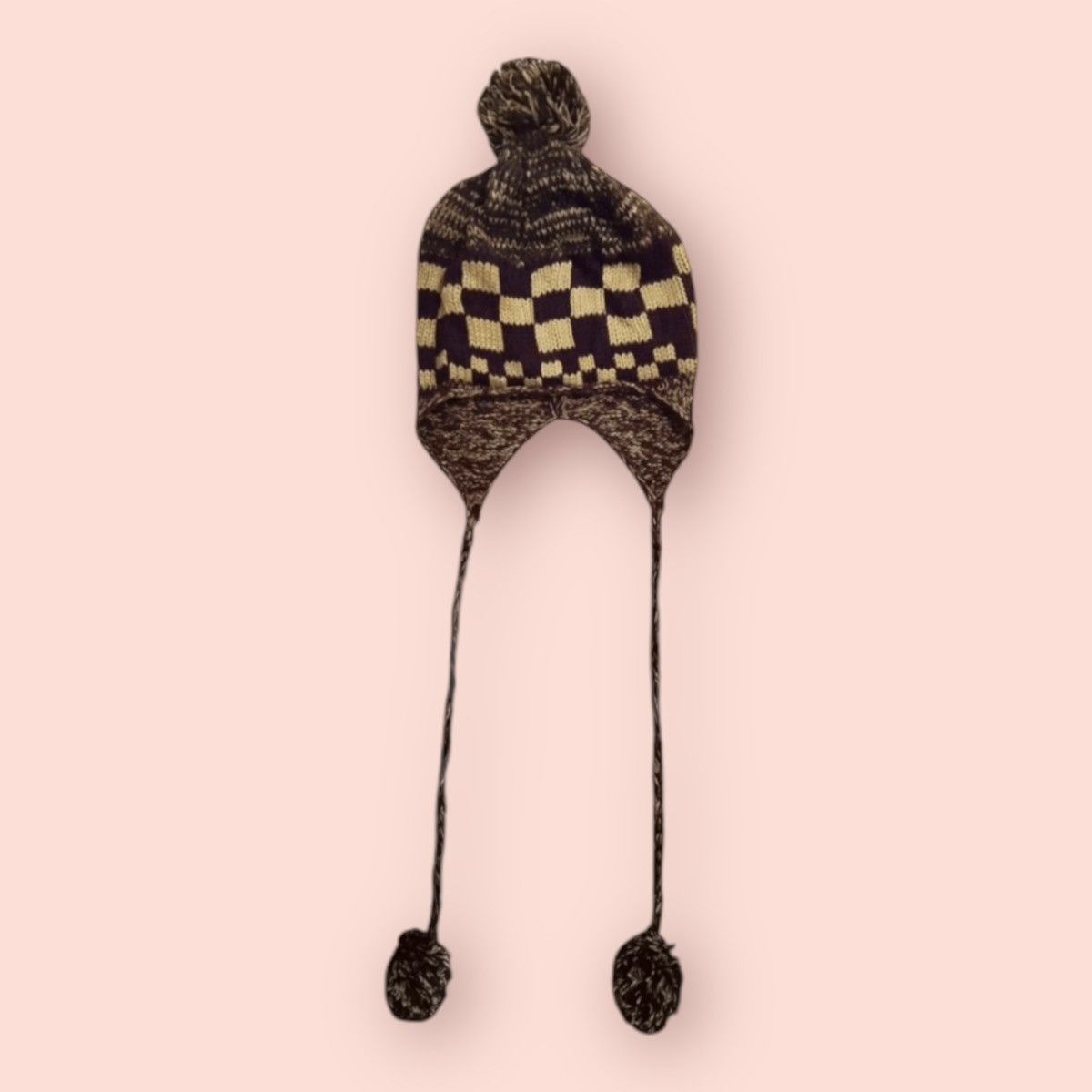 Other VINTAGE KNITTED EARMUFF BEANIE HAT JAPAN Size ONE SIZE - 1 Thumbnail