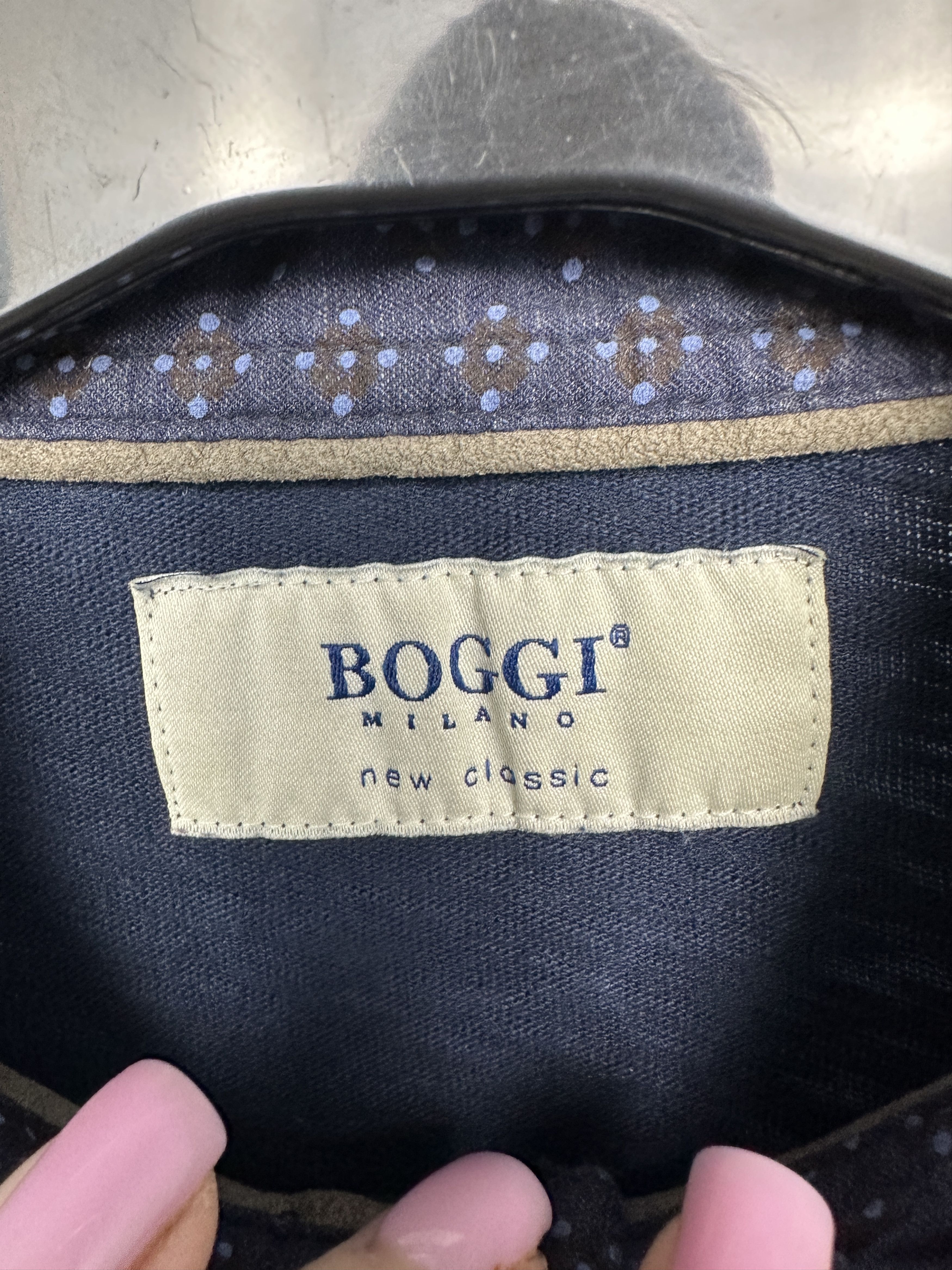 Boggi × Vintage Boggi Milano Vintage Mens Long Sleeve Polo Shirt Size US S / EU 44-46 / 1 - 4 Thumbnail