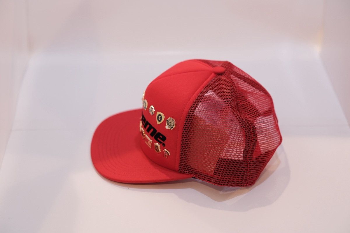 Supreme Supreme Pins Mesh Back 5-Panel Hat Red In Hand Size ONE SIZE - 2 Thumbnail