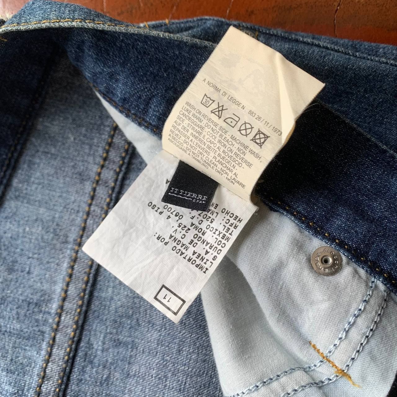 Dolce & Gabbana Vintage Dolce & Gabbana D&G Y2K Embroidery Blue Denim Pants Size US 35 - 9 Thumbnail