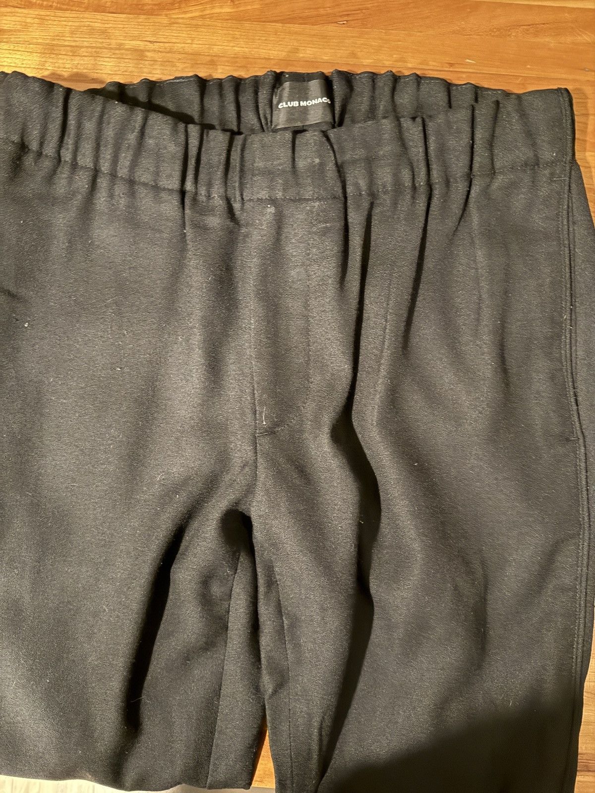 Club Monaco Club Monaco Wool Crepe Elastic Waist Dress Pant Size US 30 / EU 46 - 4 Thumbnail
