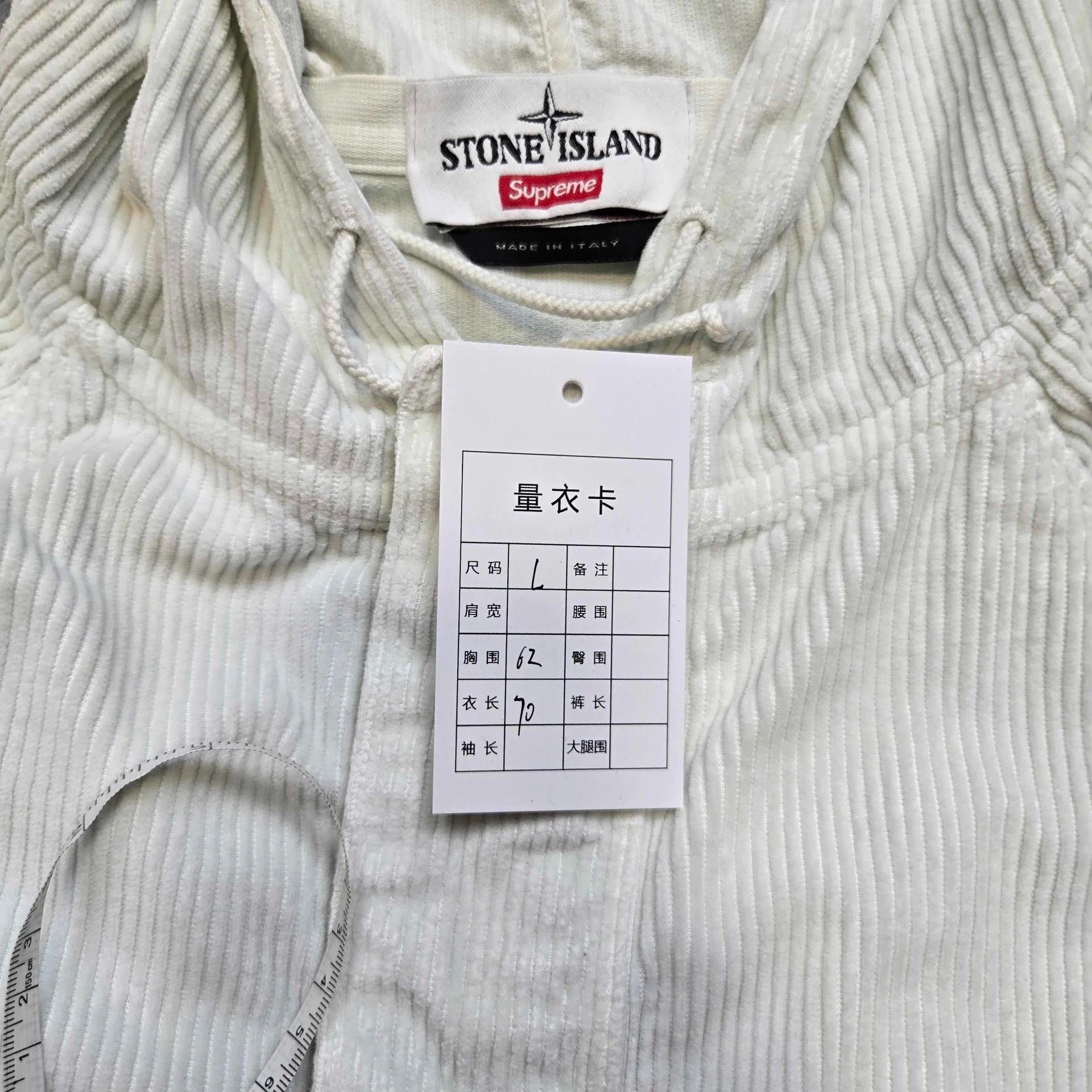 Stone Island stone island x supreme corduroy hooded jacket Size US L / EU 52-54 / 3 - 9 Thumbnail